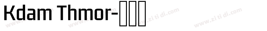 Kdam Thmor字体转换